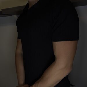 Dress Polo T-Shirt Black - Old Money Fashion