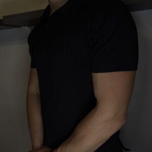 Dress Polo T-Shirt Black - Old Money Fashion